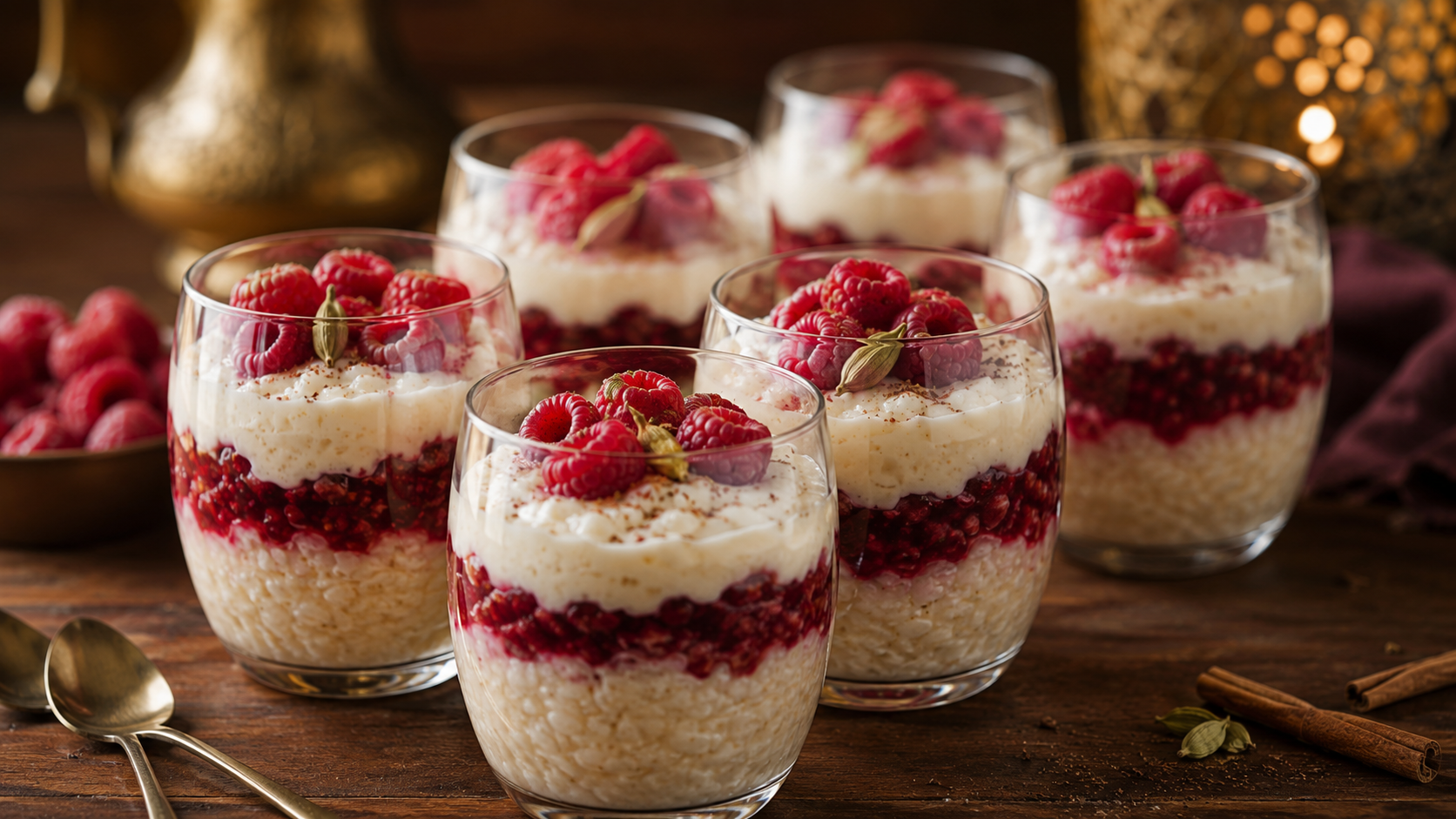 Arroz Aromático de Framboesas e Especiarias