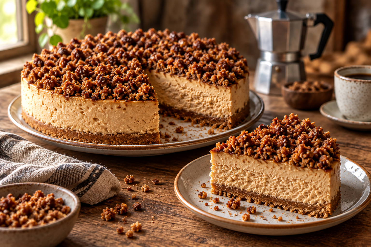 Cheesecake de café