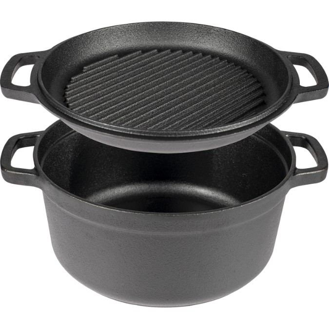 Panela de ferro fundido com frigideira, 5 L + 1 L — dica de cozinha do Chef Luisfrancisco
